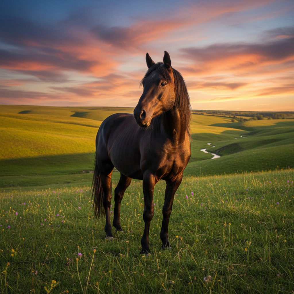 Image pour nom pour cheval femelle noir