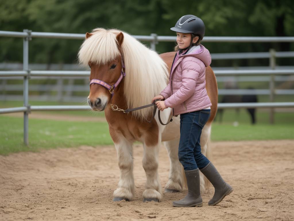 Première mise au travail d’un poney de club : guide pratique pour en faire un partenaire serein et pédagogique