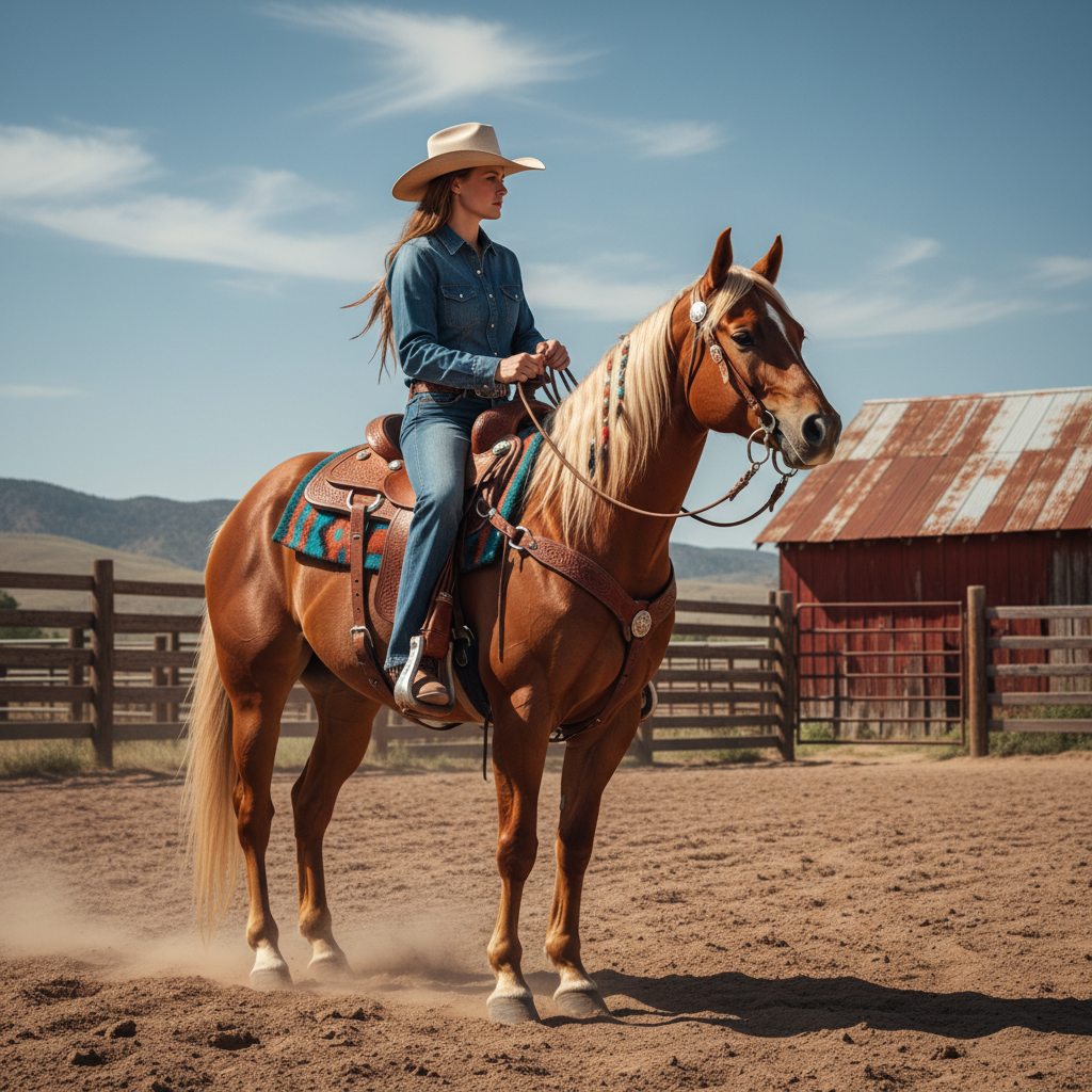 Image pour nom cheval femelle western