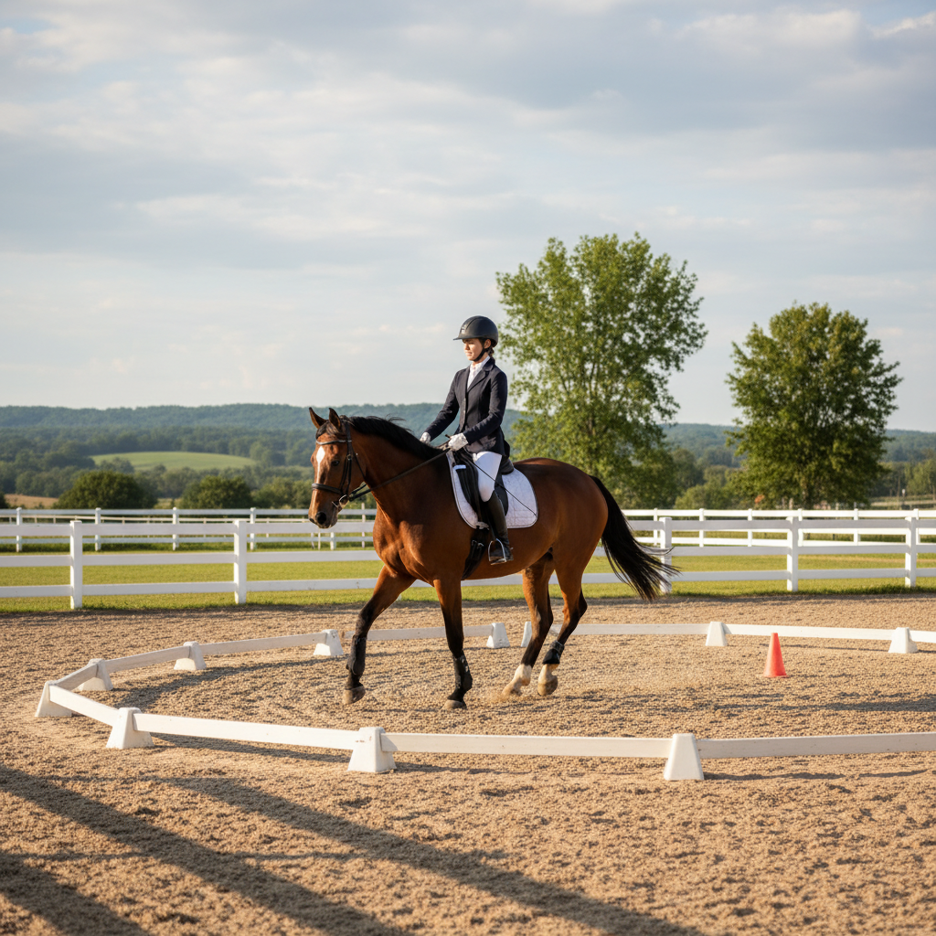 Image pour exercice dressage cheval débutant