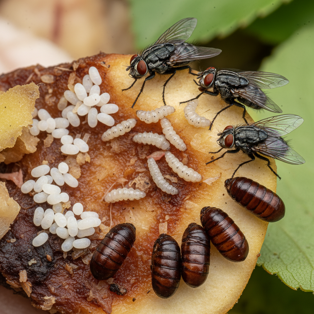 Image pour cycle de vie œuf de mouches