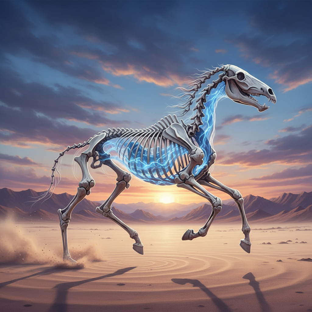 Image pour squelette du cheval galop 5 à remplir