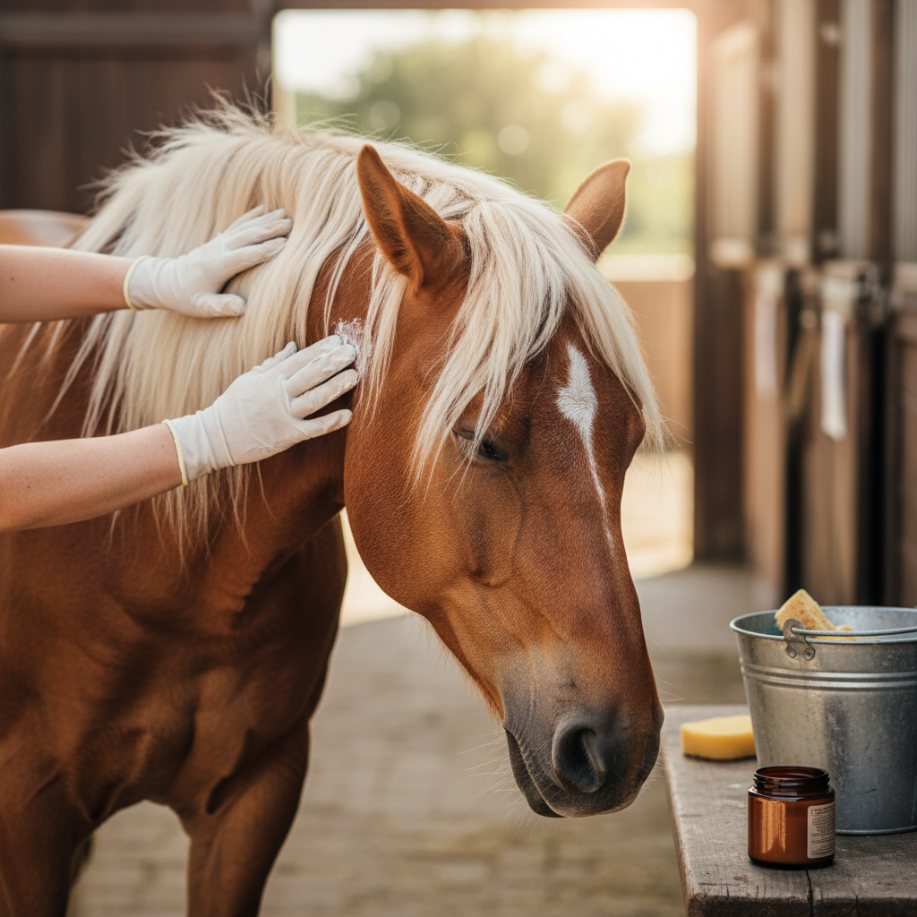 Image pour soulager démangeaison cheval