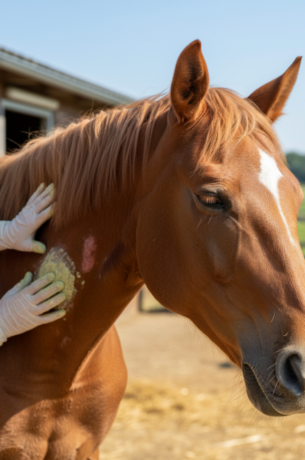 Image pour soulager démangeaison cheval
