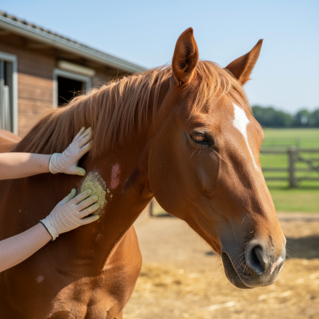 Image pour soulager démangeaison cheval