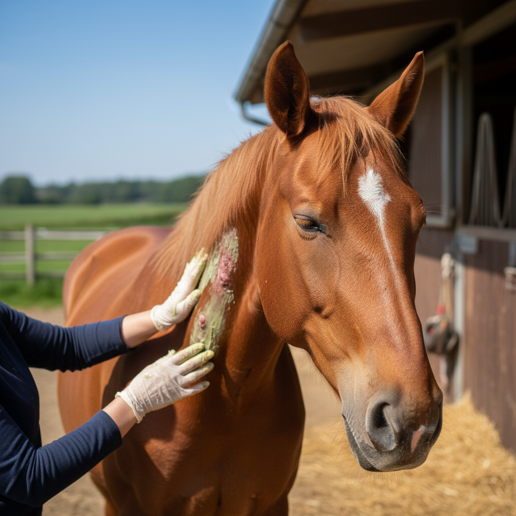 Image pour soulager démangeaison cheval