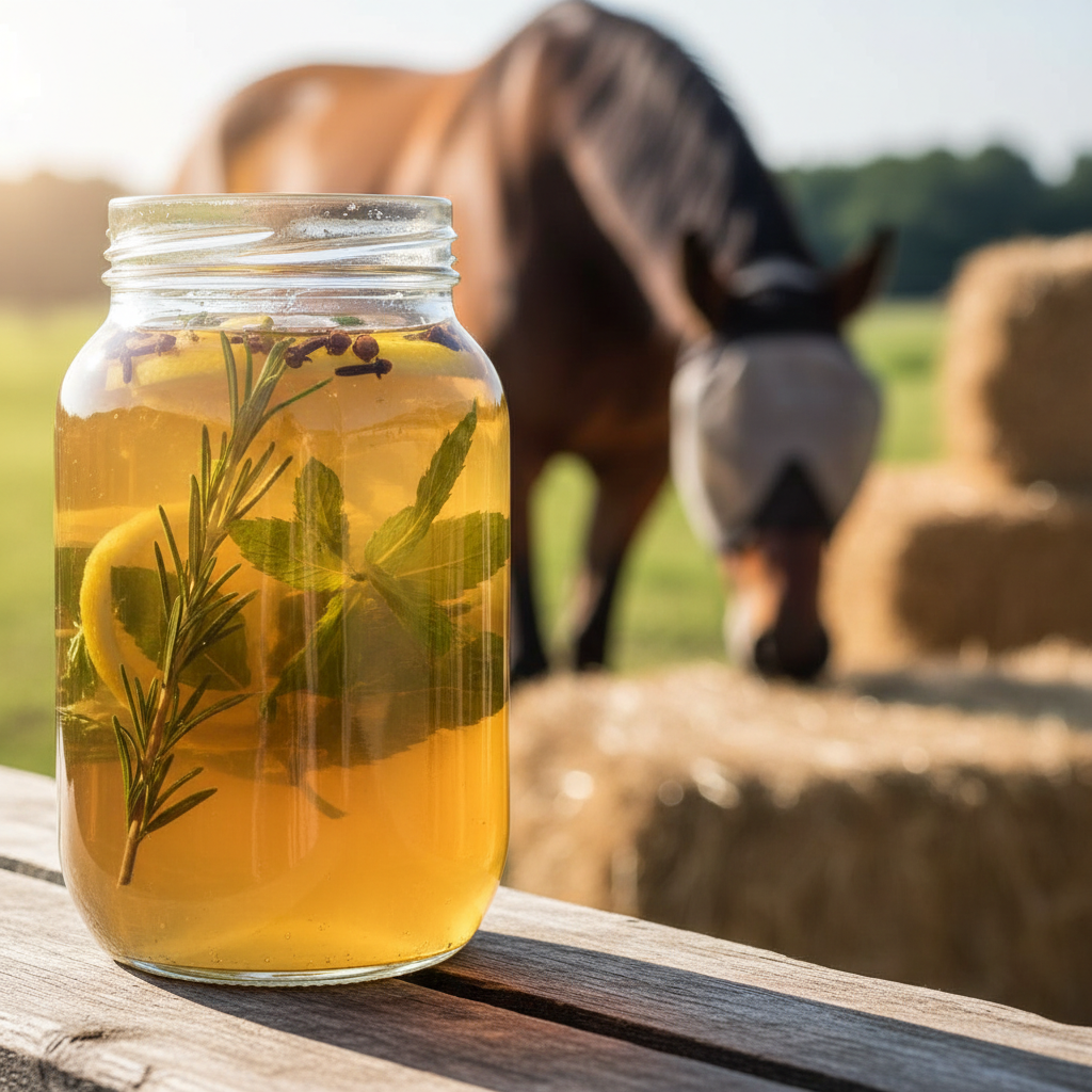 Image pour recette anti mouche cheval vinaigre de cidre