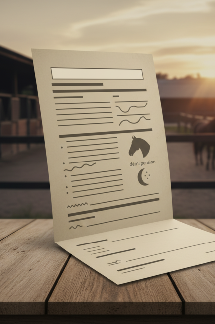 Image pour contrat demi pension cheval pdf