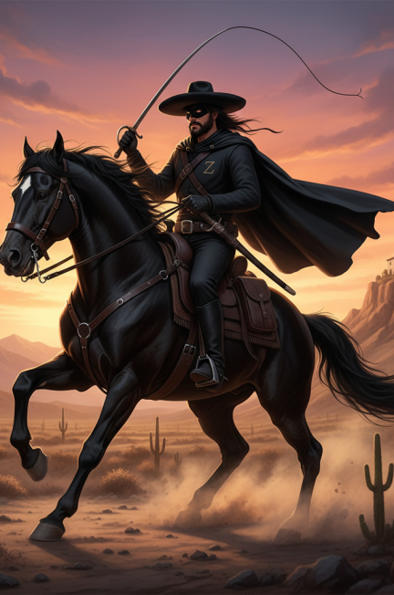 Image pour zorro et son cheval