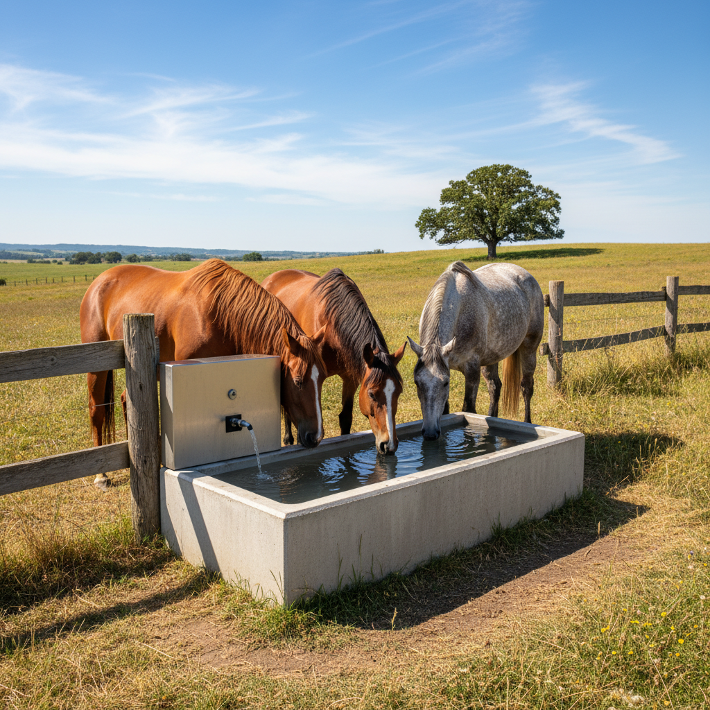 Image pour abreuvoir automatique chevaux extérieur