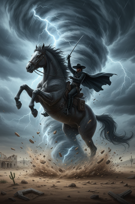 Image pour tornado cheval de zorro