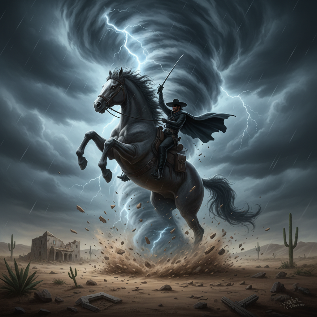 Image pour tornado cheval de zorro