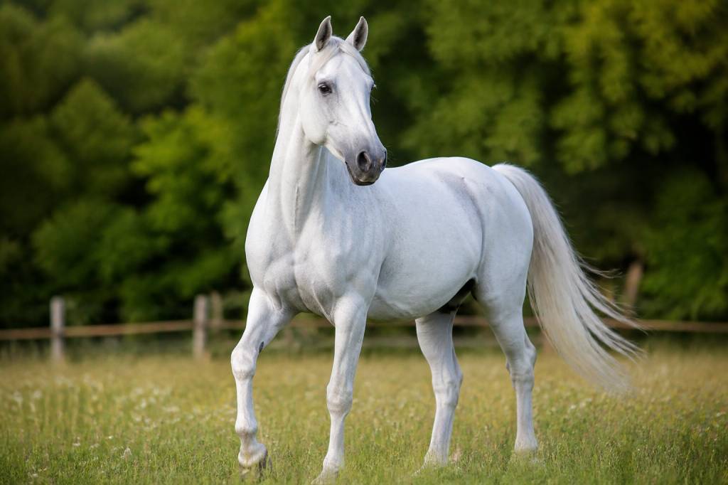 Les chevaux blancs : races, caractéristiques et conseils d’entretien