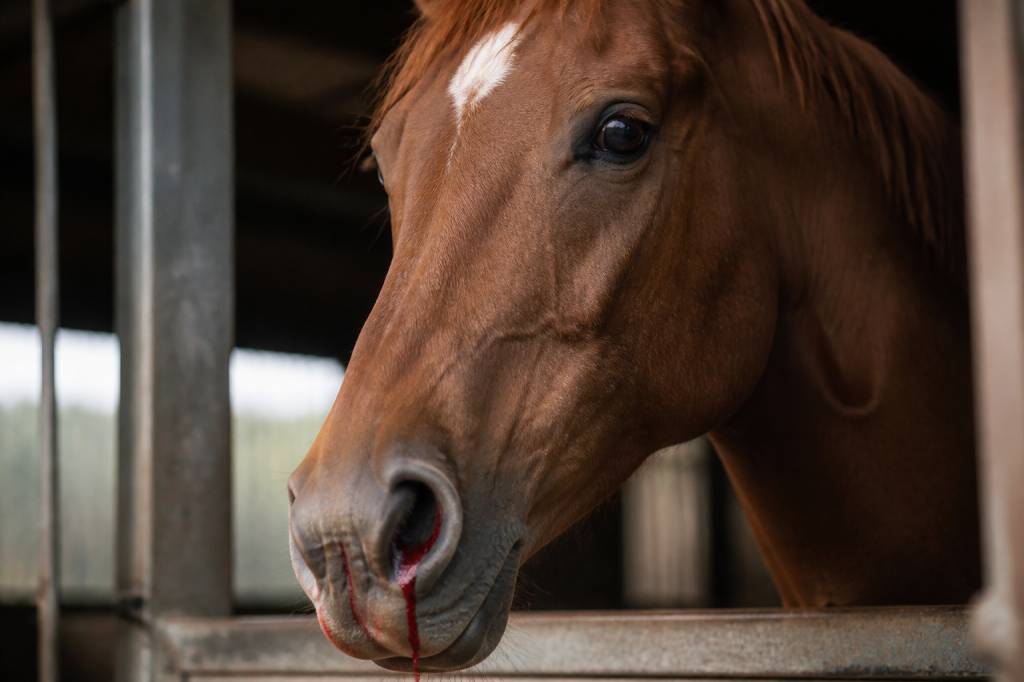 Cheval qui saigne du nez : causes, gestes à faire et quand consulter le vétérinaire