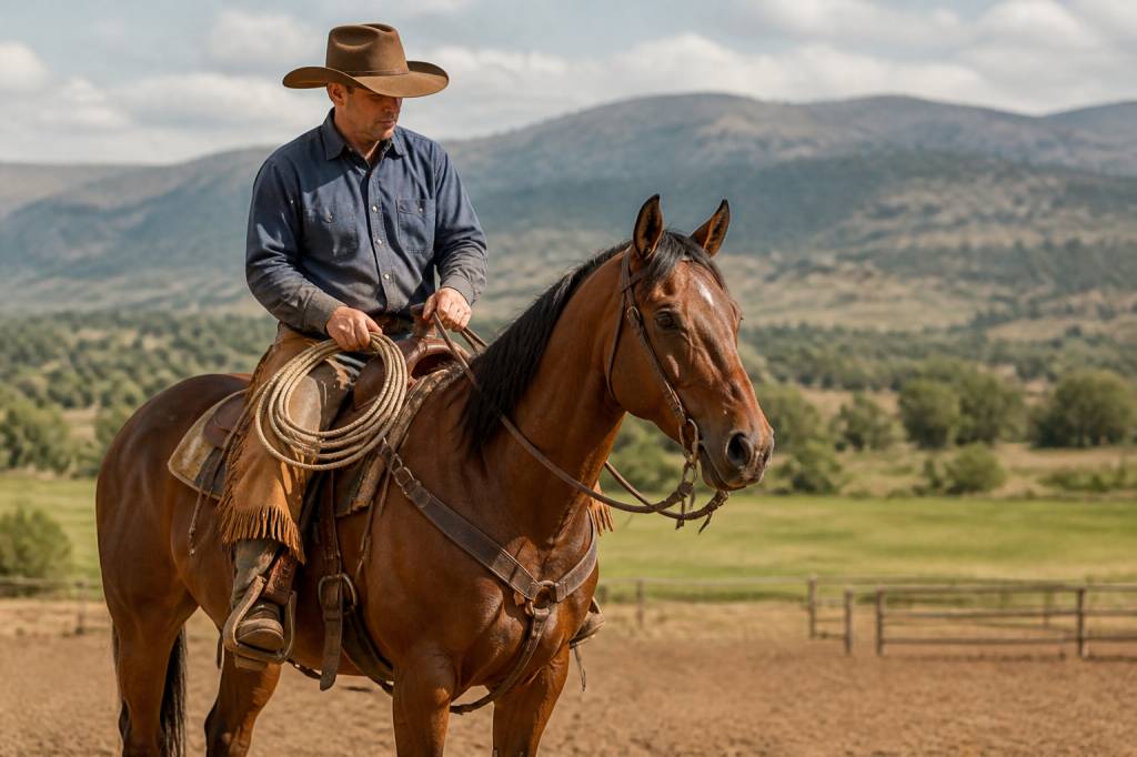 Cheval de cowboy : caractéristiques, races et équipement adapté