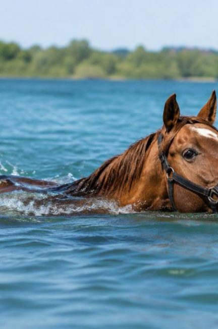 Cheval qui nage : capacités naturelles, précautions et conseils pratiques