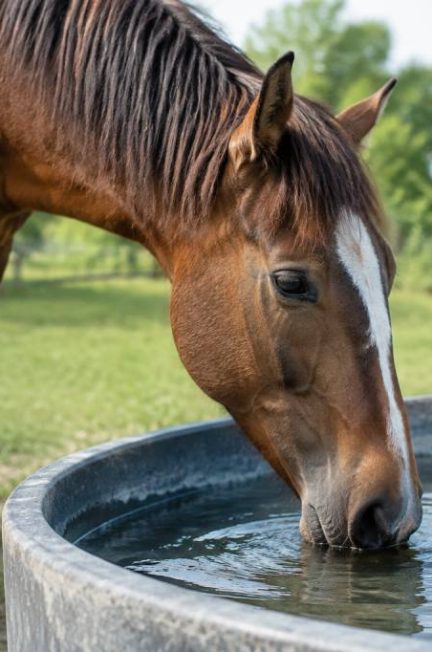 Cheval qui boit : comprendre ses besoins en eau et repérer les signes d’alerte